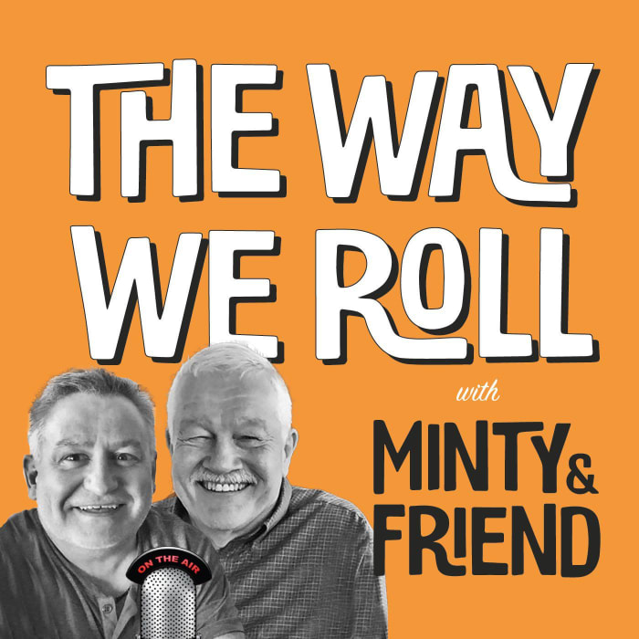 Logo of minty and friends podcast